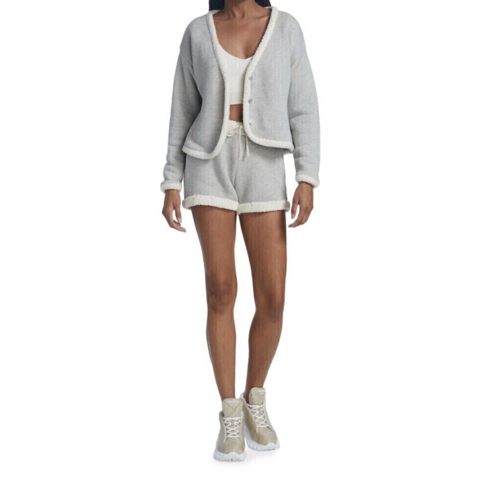 Donni. French Terry Poodle Shorts Size XS Gray Anthropologie Athleisure NEW